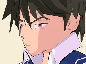schoolboy anime character 3D Model