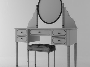 vintage makeup 3D 模型