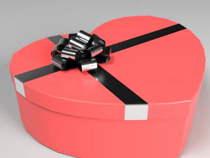 christmas gift box set 3D Model