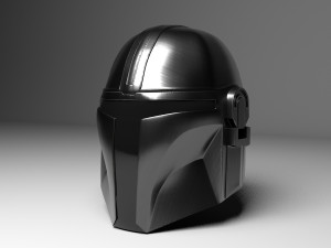 star wars mandalorian helmet 3D Model