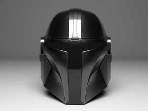 star wars mandalorian helmet 3D Model