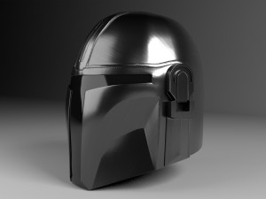 star wars mandalorian helmet 3D Model