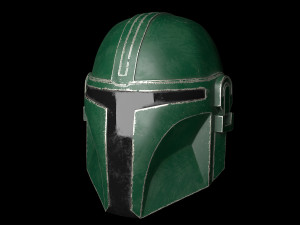 star wars mandalorian helmet 3D Model