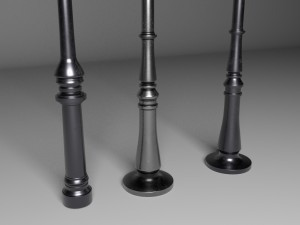 street lantern set 3D Model