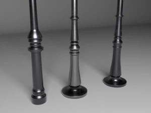 street lantern set 3D Model