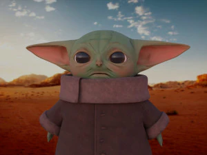 baby yoda the mandalorian star wars 3D Model