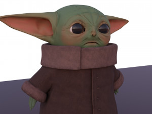 baby yoda the mandalorian star wars 3Dモデル