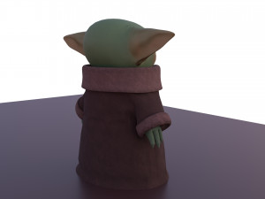 baby yoda the mandalorian star wars 3Dモデル