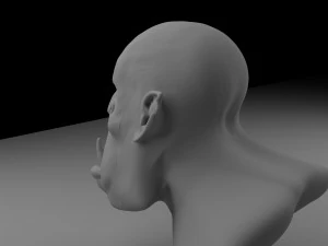 kepala orc Model 3D