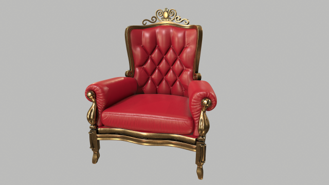 antique chair Modello 3D .c4d .max .obj .3ds .fbx .stl .blend 