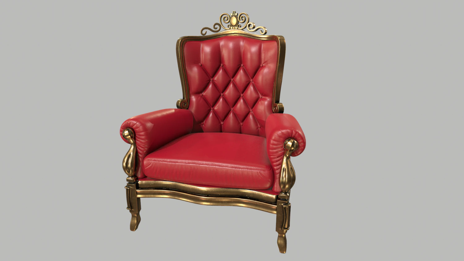 antique chair 3D Model .c4d .max .obj .3ds .fbx .stl .blend 