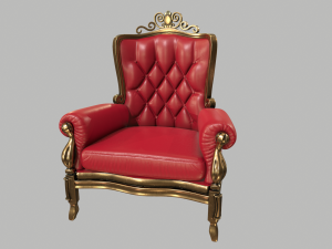 antique chair 3D 모델