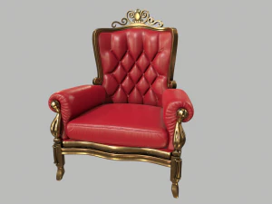 kursi antik Model 3D