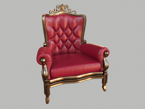 antique chair Modello 3D