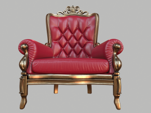 antique chair Modello 3D