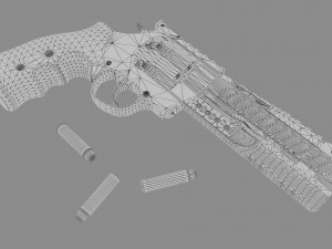 korth nxr 44 magnum revolver 3D Модель