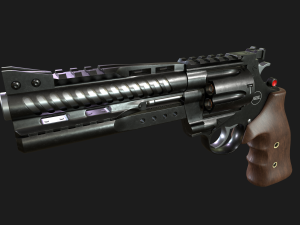 korth nxr 44 magnum revolver 3D Модель