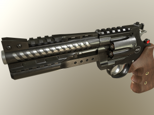 korth nxr 44 magnum revolver 3D Модель