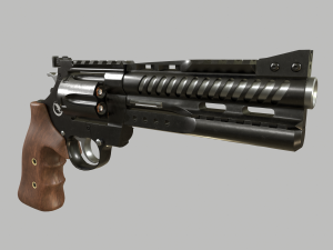 korth nxr 44 magnum revolver 3D Модель