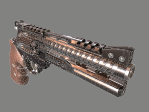 korth nxr 44 magnum revolver 3D Модель