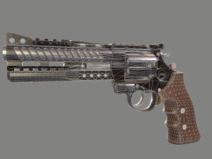 korth nxr 44 magnum revolver 3D Модель