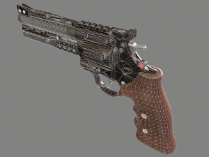korth nxr 44 magnum revolver 3D Модель