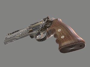 korth nxr 44 magnum revolver 3D Модель
