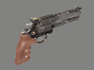korth nxr 44 magnum revolver 3D Модель