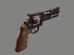 korth nxr 44 magnum revolver 3D Модель