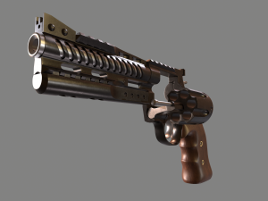korth nxr 44 magnum revolver 3D Модель