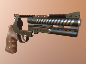 korth nxr 44 magnum revolver 3D Модель