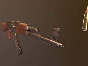 akm rifle 3D Модель