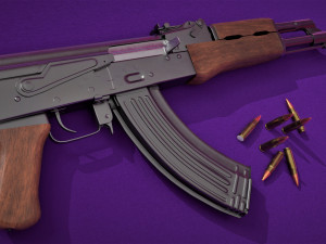 akm rifle 3D Модель