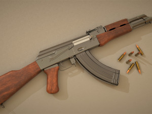 akm rifle 3D Модель