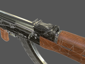 akm rifle 3D Модель