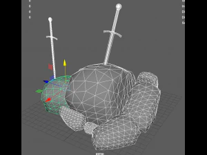 the sword in the stone 3D Model