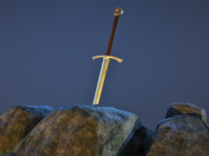 the sword in the stone 3D Model