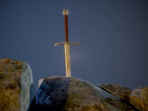 the sword in the stone 3D Model