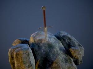 the sword in the stone 3D Model