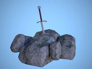 the sword in the stone 3D Model
