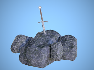 the sword in the stone 3D Model