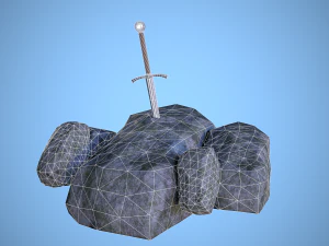 the sword in the stone 3D Model