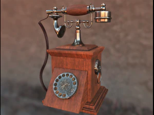 古いビンテージ電話 3Dモデル