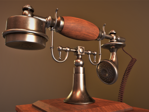 old vintage phone Modelo 3D