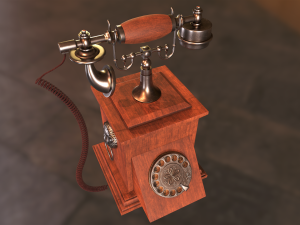 old vintage phone Modelo 3D