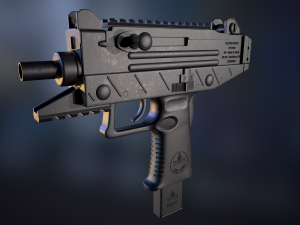 iwi uzi pro pistol 3D Model