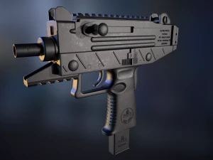 iwi uzi pro pistol 3D Model