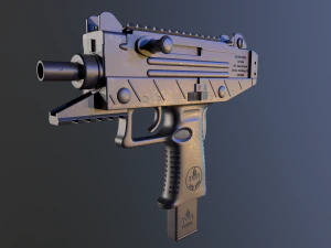 iwi uzi pro pistol 3D Model