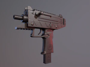 iwi uzi pro pistol 3D Model