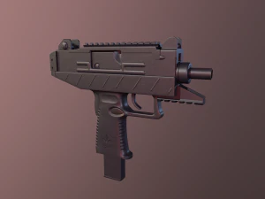 iwi uzi pro pistol 3D Model